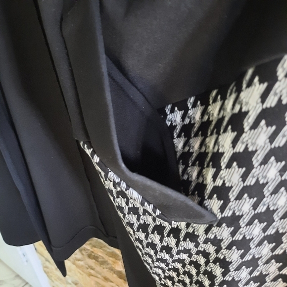 NWT Cato Open Front Houndstooth Black  & White Cardigan Womens Plus size 22/24 - Picture 5 of 12
